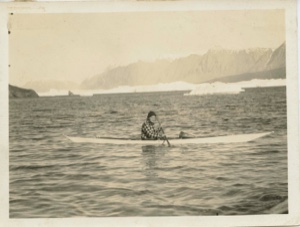 Image of Miriam in kayak
